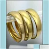 Bandringar grossist 30 st 6mm enkla guld 316l engagemang rostfritt stål smycken finger ring komfort droppe leverans dhpfq