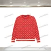 Xinxinbuy Men Women Designer Sweatshirt Bloembrief Jacquard Sweater Geel Zwart Wit Rode XS-XL