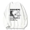 Erkek Hoodies Sweatshirts Radiohead Bir Sonraki Hayatta Seni Göreceğim Menwomen Rock Boy Retro Baskılı Sweatshirt gevşek Japonya İstasyonu Band Müzik J230818