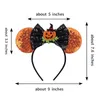 Hair Accessories 2023 Halloween Bows Ears Headband Girls Festival Sequins Bow For Women Girl Party Cosplay Hairband Gift Kids 230818