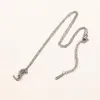 Modeontwerper hanger kettingen choker roestvrij staal zilver verguld merk brief verstelbare schakels kettingen bruiloft sieraden cadeau