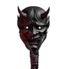 Party Masks Prajna Mask Adult Unisex Halloween Face Japanese Hannya Demon Oni Samurai Noh Kabuki Devil Latex 230818