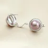 Серьги с серьгами Lacey Natural Pearl Jewelry 925 Silver for Women Clip прекрасный подарок на День Святого Валентина