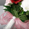 Fleurs décoratives M5TF fleur artificielle bouquet de mariée mariage romantique pour la mariée