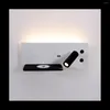 Lámpara de pared Aplique moderno Decoración para el hogar Lámpara LED para cabecera Iluminación interior Sala de estar Carga inalámbrica Izquierda A