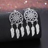 Kolczyki Dangle Fashion 925 Stamp Silver Color Dream Catcher Fors For Women Luksusowy projektant Party Wedding Jewelry Fine Gift