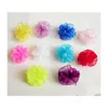 Dog Apparel 100Pc/Lot Candy Color Hair Bows Gauze Flower Puffs Dogs Accessories Pet Grooming Supplies Gift Drop Delivery Home Garden Dh607