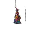 Andere evenementenfeestjes Salloween Car Witch Festival Figurine Hangende Diy Decoration Pendant ornamenten voor Haunted House Decorate Props 230818