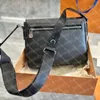 Sacchetti per uomo in pelle borse a tracota distrettuale PM Portafoglio borsetta porta a trama M46255 N42710