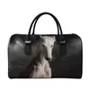 Duffel Väskor Custom Men Business Travel Handväskor Kvinnor Högkvalitativ läder Casual Duffle Bag Sac de Office Greyhound Dropship