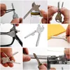 Car Key 6 In 1 Edc Gear Mini Usef Ring Shaped Pocket Opener Keychain Screwdriver Tool Kit Survive Tactical Knife Drop Delivery Mobil Dhdyh