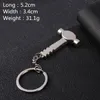 Keychains Lanyards For Men Car Bag Keyring Combination Tool Portable Mini Utility Pocket Clasp Rer Hammer Wrench Pliers Shovel Key Cha Smt7X