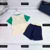 kids designer clothes Child Sets Baby sets 2pcs Summer suits Classic Print T-shirt and Elastic belt shorts New arrival Size 90-150 CM Mar20