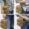 Backpacking Packs Outdoor Tactical EDC Bag Pouch på Universal Army Military Zipper Molle Hip midjepåse Pocket Camping Hunt Accessories Bröstväska 230818