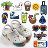 Części butów Akcesoria Animal Fruit Flower Pvc Charms Butterfly Sowa Ladybug Dekoracje Awokado Cherry Cactus Sandal Oteqb