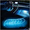 Luzes decorativas 1/3/4/5m ambiente de carro LED de fio LED flexível de montagem interior de neon para decoração de decoração acessadora DHX8U