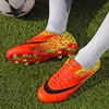 Athletic Outdoor Outdoor Orange FG/TF Children's Soccer Shoes Size 31-44 LACE-UP FOTBALL SNEAKERS BARN SOCCER SEAKERS FÖR MÄN KVINNOR 230818