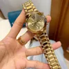 Luxury Women Watch Marka projektantki Lady Gold Watches Band Stal nierdzewna Wysokiej jakości Kwarc Kwarcowy Kwarc Moda Moda Święta