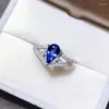 Anelli di nozze Caoshi Elegante fascia da sposa a banda chic con pere zirconia di lusso di lusso ad anello di dito degli accessori squisiti per le donne