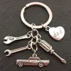 Schlüsselanhänger Lanyards Papa Schlüsselbund Mechaniker 39s Vatertag Geschenke Auto Liebhaber Geschenkwerkzeuge Hand Stampe Souvenir Drop Lieferung SMTQG