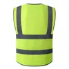 Men's Vests Cycling Jogging Safety Highlight Reflective Vest Night Work Security Running Clothing High Visibility