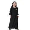 Ethnische Kleidung muslimische Mode Mädchen Kleider Ramadan Stickerei Hijab Long Robe Kaftanjilbab Abaya Dubai Türkei Kleidung Islam Kind Gebet