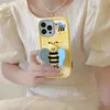 Designer Premium Cartoon Honey Telefone Caso iPhone 14 13 Pro Max 11 12 12Pro 14Plus 7 8 Plus X XS XR Classic Top Silicone Case