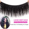 1/3/4 pc's Braziliaanse Remy Hair Extensions 30 38 40 inch lang losse diepe golfhuman haarbundels natuurlijke losse haarbundels