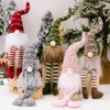 Decoratieve objecten Figurines Knome Kerstmis gezichtsloze pop vrolijke decoraties voor thuis ornament Xmas Navidad Natal Year 230818