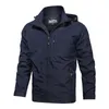 Chaquetas para hombre primavera hombres al aire libre chaqueta impermeable de talla grande rompevientos capa de lluvia transpirable pesca Camping táctico ropa masculina 230818