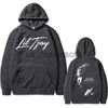 Sweats à capuche pour hommes Sweat-shirts Rappeur Lil Tjay Destined 2 Win Sweat à capuche imprimé double face Homme Sweat-shirt en coton noir Hommes Femmes Mode Sweats à capuche Hip Hop surdimensionnés J230818