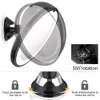Kompakta speglar 10x förstoringsmakeup spegel med LED -ljus 360 grader roterande kosmetisk fåfänga smink spegel sug kopp badrum dusch spegel 230818