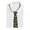 Papillini da arco simpatico cravatta al limone da uomo da donna in poliestere da 8 cm per gli accessori classici sottili