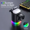 RGB LED Night Lamp 3 in 1 Multi-function Magnetic Wireless Fast Charger Lamp Foldable Bluetooth Phone Holder For iPhone samsung with retail box