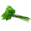 Decorative Flowers Green Leaves Stem Wire DIY Handmade Artifical Rose Stems Plant