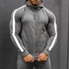 Herrspårar 2023 Spring Autumn Casual Sports Set Hooded Zipper Cardigan Hoodie and Sweatpants Two Piece Man Fashion Jogger