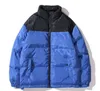 Mens Down Jackets Coats Designer Puffer nylonowa bawełniana kurtka fioletowa unisex długoterminowy zamek błyskawiczny