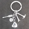 Keychains colhedas moda eu amo papai carroche de fenda chaveiro gadget cadeia chave pai 39s dia de presente cadeias de chaveiro grop grow smtnx