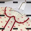 robes de filles style académique enfants vêtements de marque revers bébé robe d'été jupe de lettrage complète taille 100-160 CM livraison gratuite Mar17