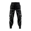 Survêtements pour hommes Mens Gym Jogging Cargo Pants Pantalons de survêtement Fitness Pantalon ample Hip Hop Vêtements Casual Male Reflect Sports Trackpants 230818