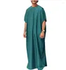 Etnische kleding 2023 Arabische Dubai Lange shirt gewaden Pakistan Islamitische moslimmannen Abaya Kaftan Fashion Thobe Plus Size 5xl Caftan