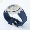 D VVSスタッズ付きモイサナイトダイヤモンドバスダウンパスTter Handmade Top Brand Luminous Men Wear Profsional Wrist Watch fek5je06m