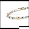 Colares pendentes Splicing Sliver Chain Charkings para mulheres coloridas geométricas boho maxi declaração partida jóias xyzl3 h4d8c gota dhzn1