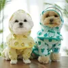 Abbigliamento per cani carino cartone animato salto impermeabile abbigliamento impermeabile per abbigliamento da pioggia Yorkie pomerania bichon schnauzer abiti