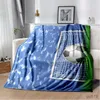 Blankets Soccer Ball Field Football Goal Throw Blanket Soft Flannel Blankets Bed Sofa Bedspread Home Decor Christmas Birthday Gifts R230819