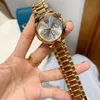 Lüks Kadınlar İzle Marka Tasarımcısı Lady Gold Watches Paslanmaz Çelik Band 38mm Yüksek Kaliteli Kuvars Moda Bilek Saati Noel Doğum Günü Anneler Günü Hediyesi Kadınlar İçin