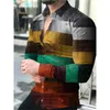 Men's Casual Shirts Fashion Luxury For Men Oversized Shirt Polka Dot Print Long Sleeve Tops Clothing Club Party Cardigan Blouses