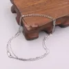 Chains Fine Pure Platinum PT950 Chain Women Men 1.5mm Square O Link Necklace 20inch 4.7-5g