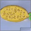 Pins spille per spille Nuova simpatica spilla da frutta limone gialla facile Squeezy Streezy Bildge Badge Backpack Later