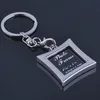 Llaveros Lanyards Nueva Personalidad Creativa Hollow Metal Po Frame Llavero Pareja Colgante Vacaciones Llaveros Conmemorativos Personalizados Gota Smtye